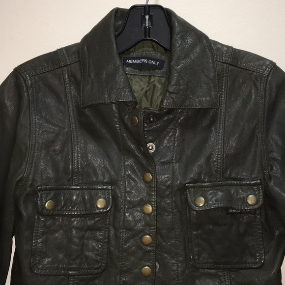 Vintage Members Only leather jacket - Picture 2 of 8